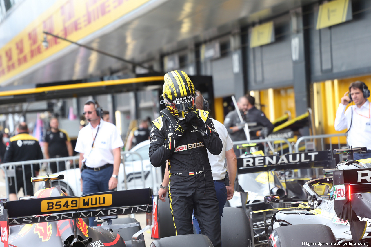 GP GRAN BRETAGNA, 13.07.2019- Qualifiche, Nico Hulkenberg (GER) Renault Sport F1 Team RS19