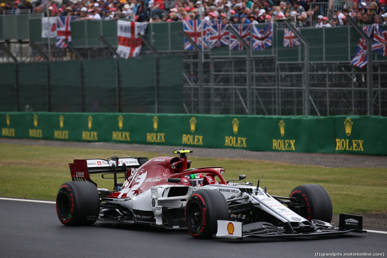 GP GRAN BRETAGNA, 13.07.2019- Antonio Giovinazzi (ITA) Alfa Romeo Racing C38