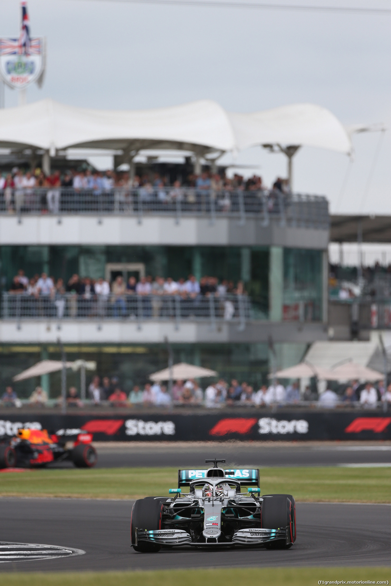 GP GRAN BRETAGNA, 13.07.2019- Qualifiche, Lewis Hamilton (GBR) Mercedes AMG F1 W10 EQ Power