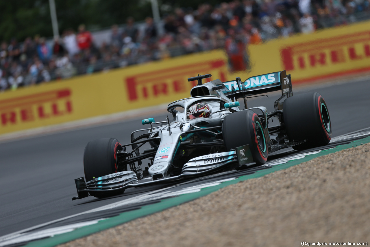 GP GRAN BRETAGNA, 13.07.2019- Qualifiche, Lewis Hamilton (GBR) Mercedes AMG F1 W10 EQ Power