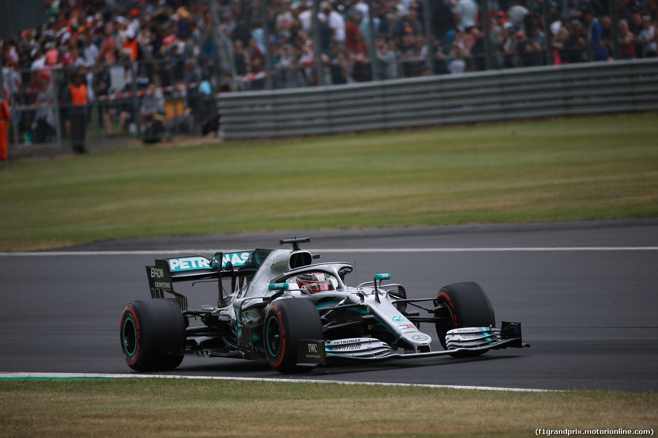 GP GRAN BRETAGNA, 13.07.2019- Qualifiche, Lewis Hamilton (GBR) Mercedes AMG F1 W10 EQ Power