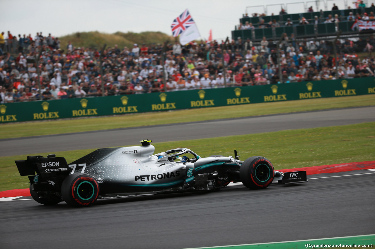 GP GRAN BRETAGNA, 13.07.2019- Qualifiche, Valtteri Bottas (FIN) Mercedes AMG F1 W10 EQ Power