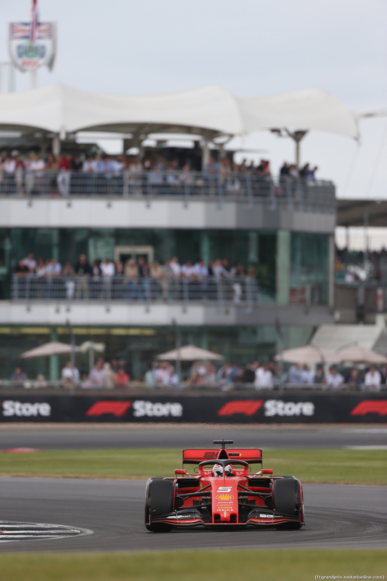 GP GRAN BRETAGNA, 13.07.2019- Qualifiche, Sebastian Vettel (GER) Ferrari SF90