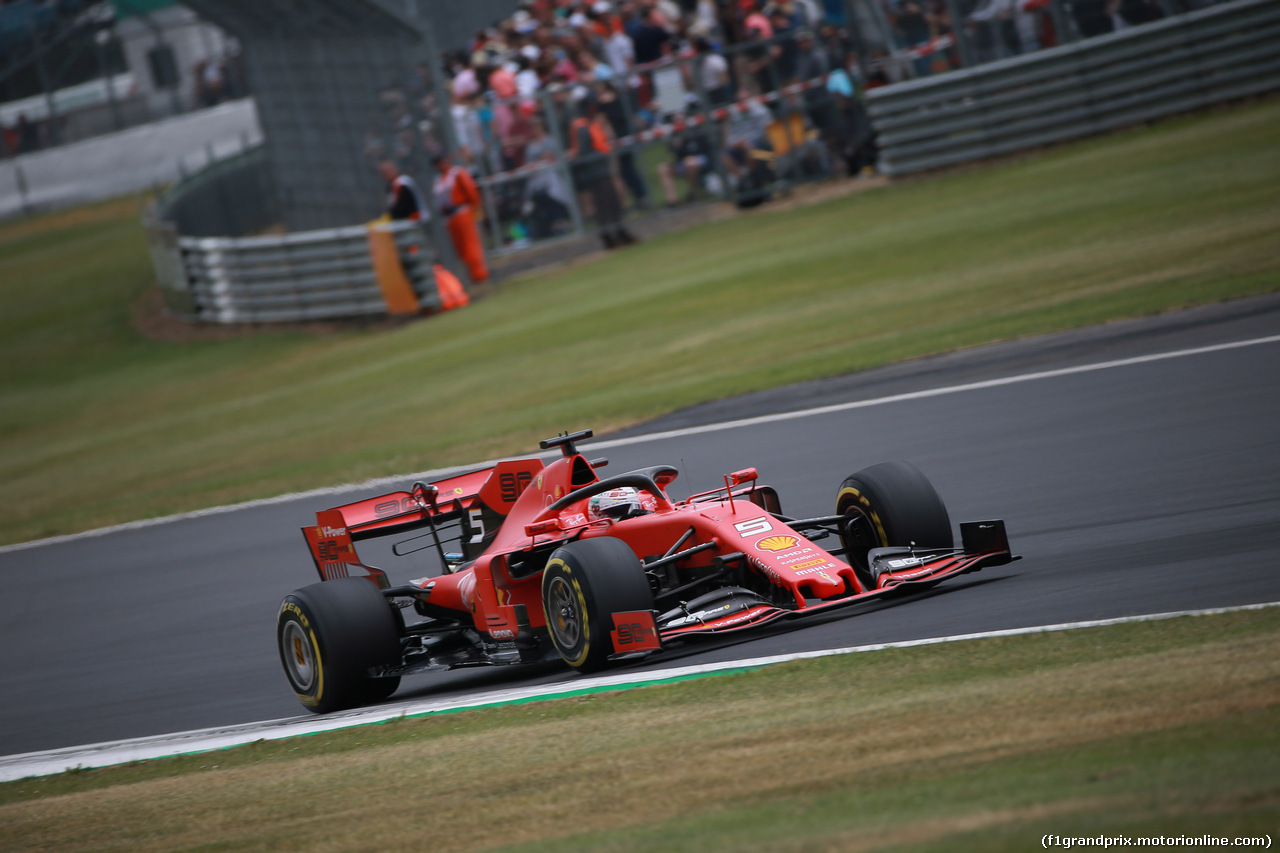 GP GRAN BRETAGNA, 13.07.2019- Qualifiche, Sebastian Vettel (GER) Ferrari SF90