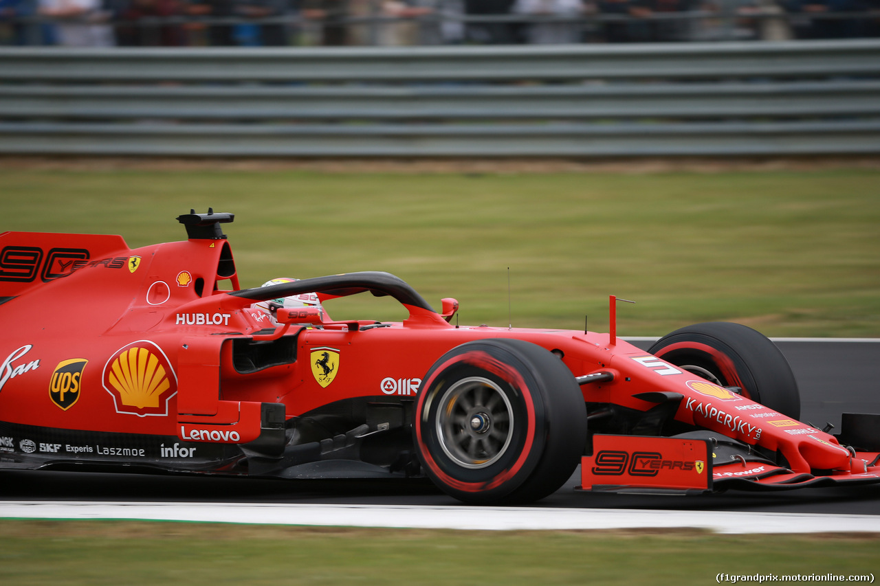 GP GRAN BRETAGNA, 13.07.2019- Qualifiche, Sebastian Vettel (GER) Ferrari SF90