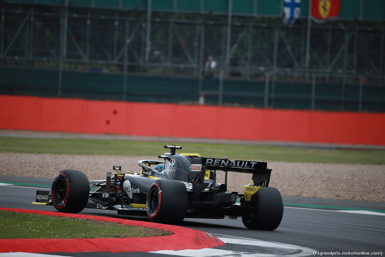 GP GRAN BRETAGNA, 13.07.2019- Qualifiche, Daniel Ricciardo (AUS) Renault Sport F1 Team RS19