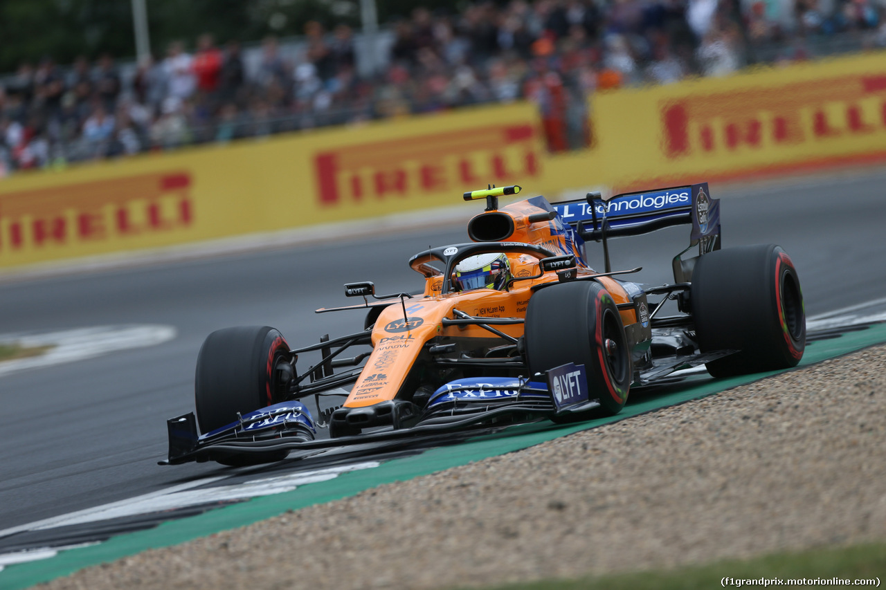 GP GRAN BRETAGNA, 13.07.2019- Qualifiche, Lando Norris (GBR) Mclaren F1 Team MCL34