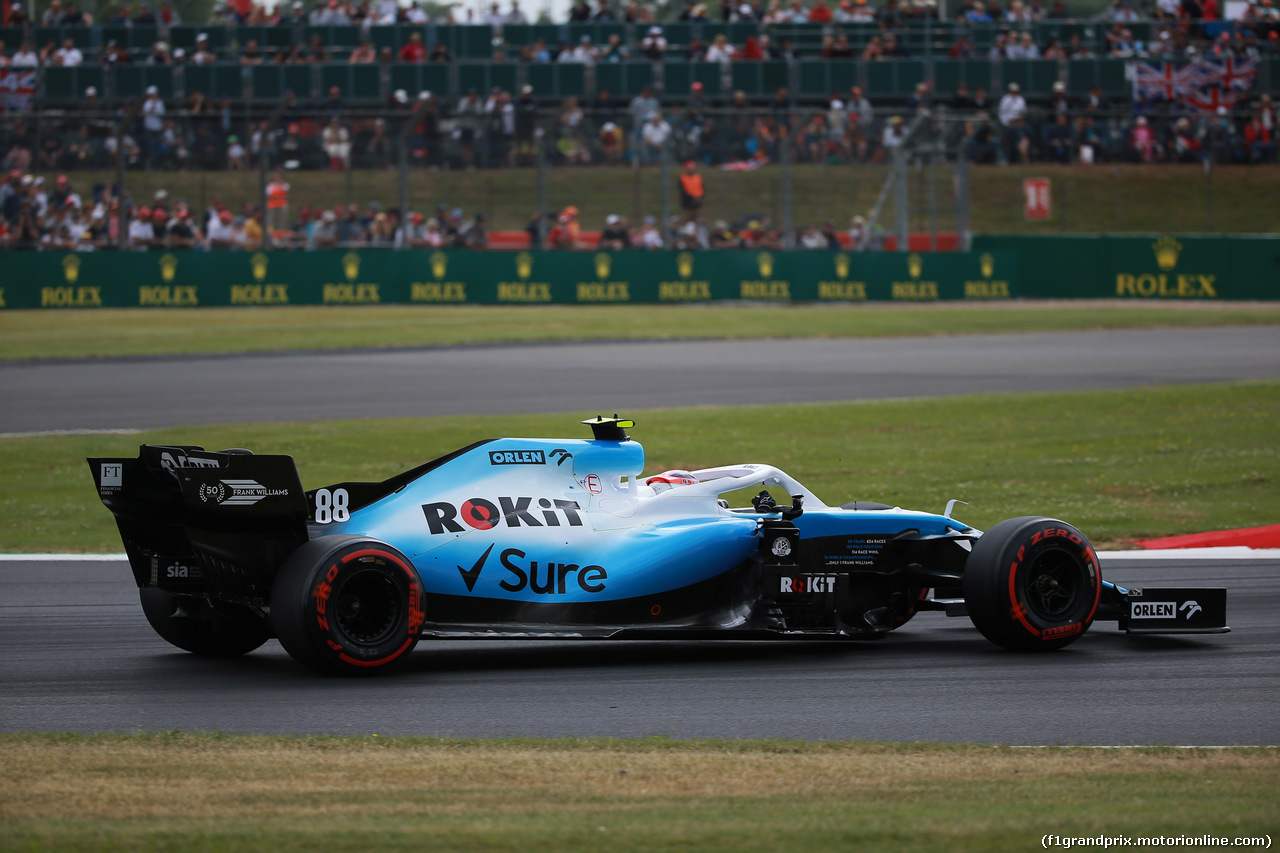 GP GRAN BRETAGNA, 13.07.2019- Qualifiche, Robert Kubica (POL) Williams F1 FW42