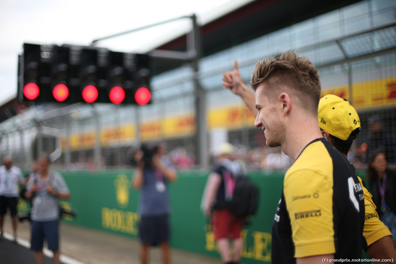 GP GRAN BRETAGNA, 11.07.2019- Nico Hulkenberg (GER) Renault Sport F1 Team RS19