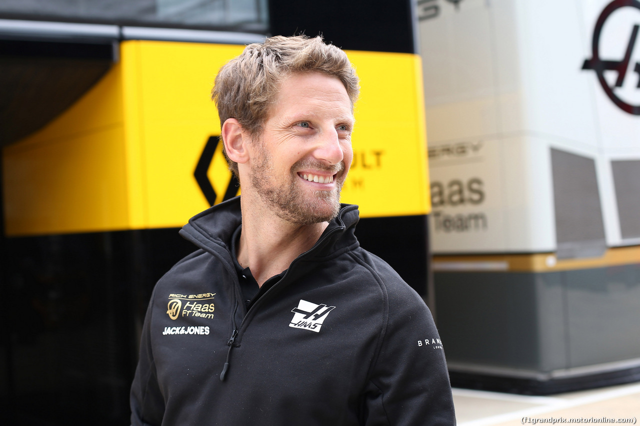 GP GRAN BRETAGNA, 11.07.2019- Romain Grosjean (FRA) Haas F1 Team VF-19