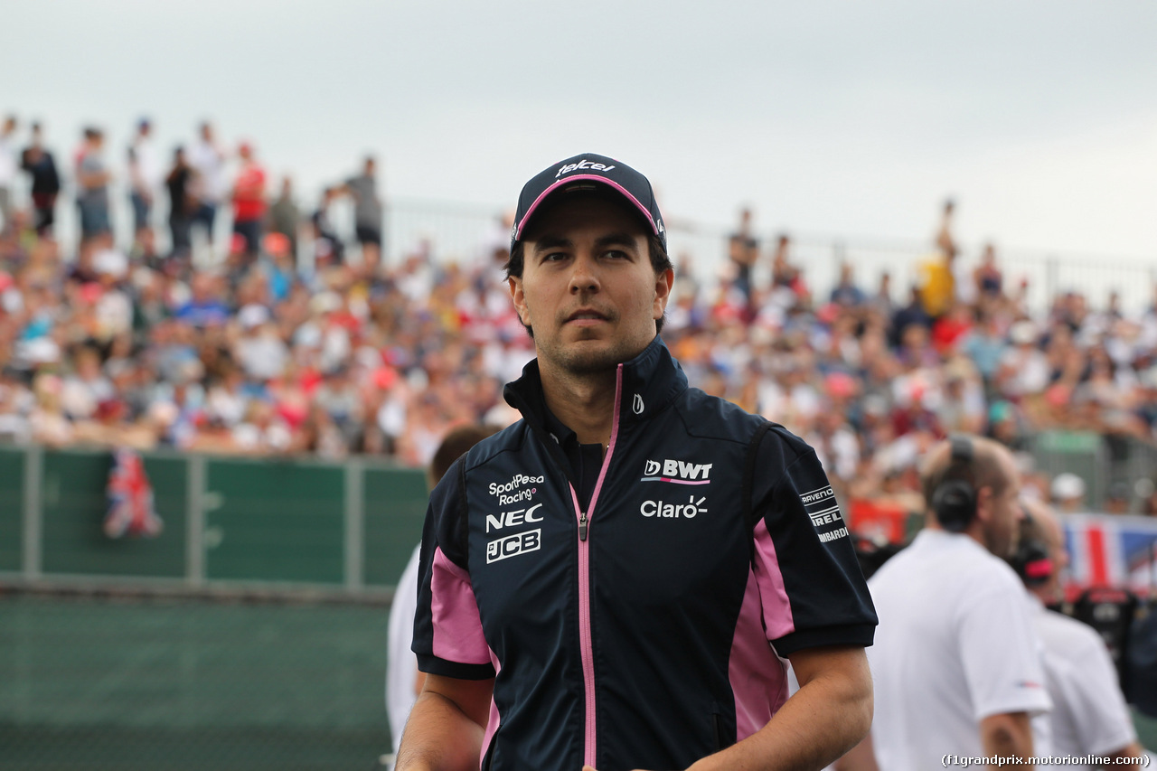 GP GRAN BRETAGNA, 11.07.2019- Sergio Perez (MEX) Racing Point F1 RP19