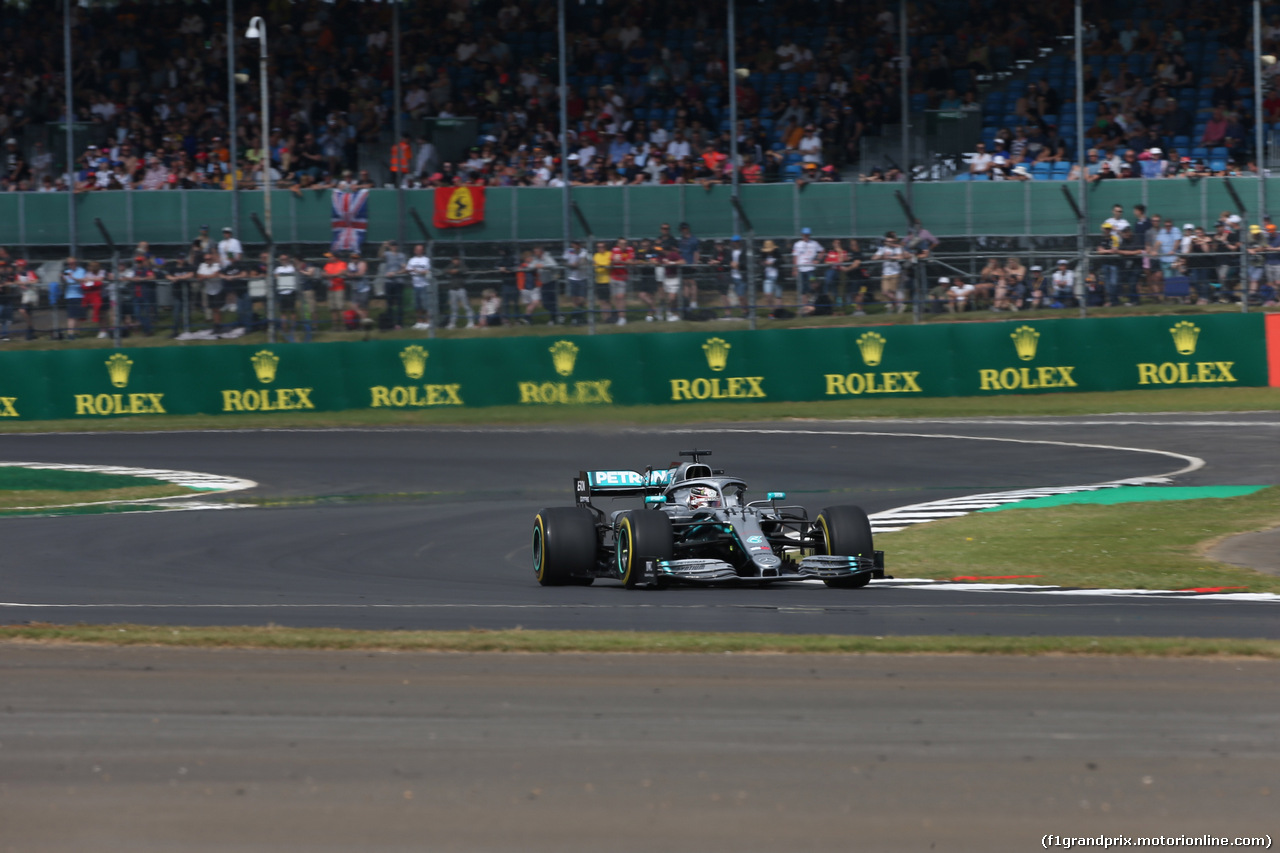 GP GRAN BRETAGNA, 12.07.2019- Prove Libere 1, Lewis Hamilton (GBR) Mercedes AMG F1 W10 EQ Power