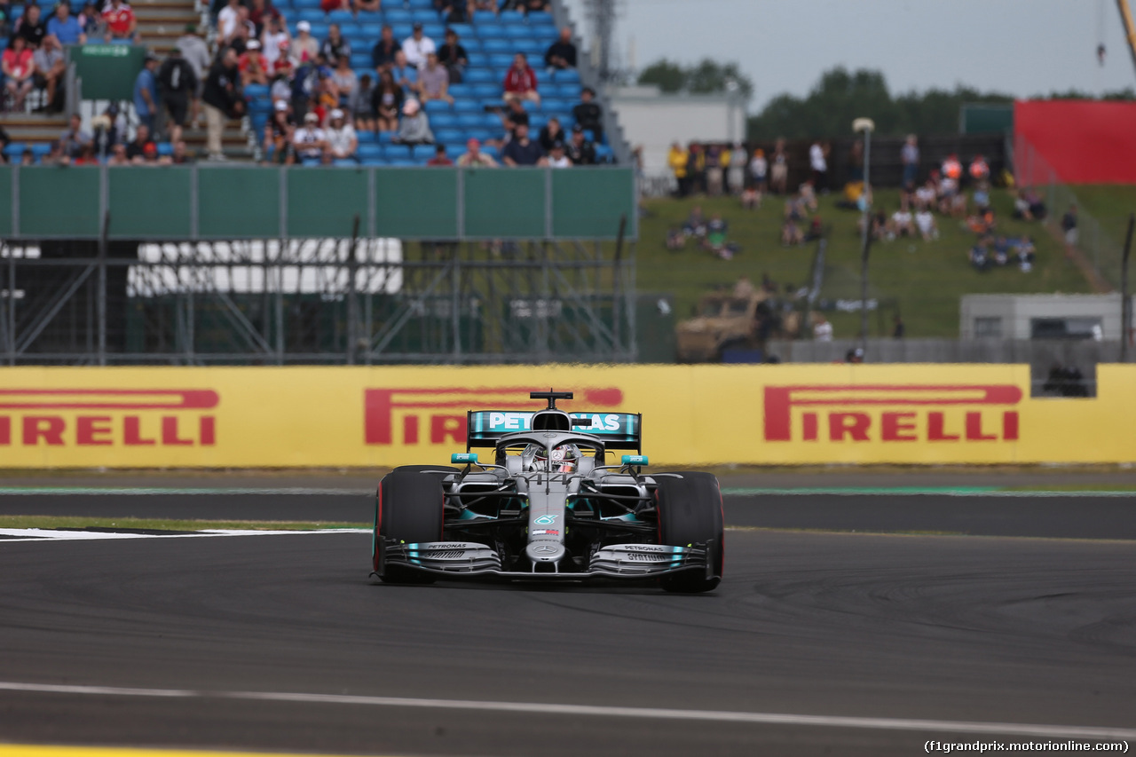 GP GRAN BRETAGNA, 12.07.2019- Prove Libere 1, Lewis Hamilton (GBR) Mercedes AMG F1 W10 EQ Power
