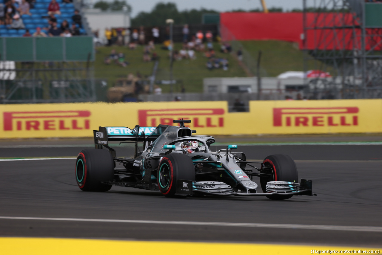 GP GRAN BRETAGNA, 12.07.2019- Prove Libere 1, Lewis Hamilton (GBR) Mercedes AMG F1 W10 EQ Power
