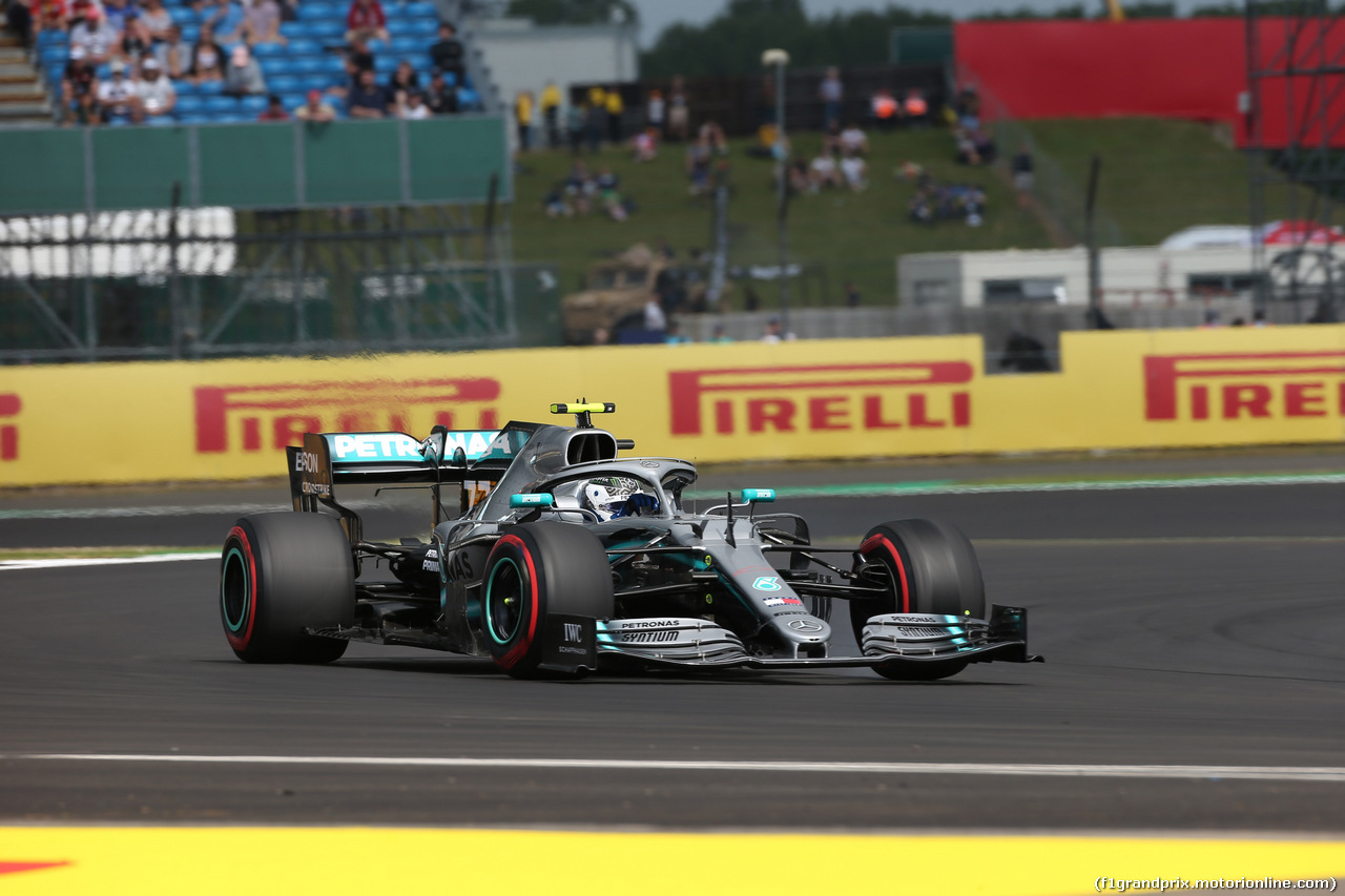 GP GRAN BRETAGNA, 12.07.2019- Prove Libere 1, Valtteri Bottas (FIN) Mercedes AMG F1 W10 EQ Power
