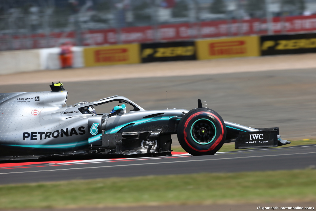 GP GRAN BRETAGNA, 12.07.2019- Prove Libere 1, Valtteri Bottas (FIN) Mercedes AMG F1 W10 EQ Power