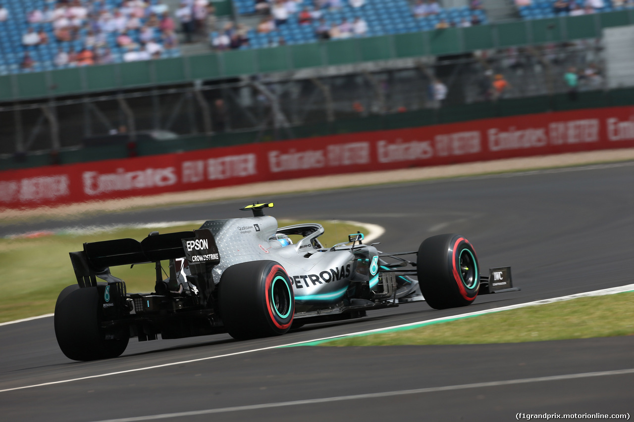 GP GRAN BRETAGNA, 12.07.2019- Prove Libere 1, Valtteri Bottas (FIN) Mercedes AMG F1 W10 EQ Power