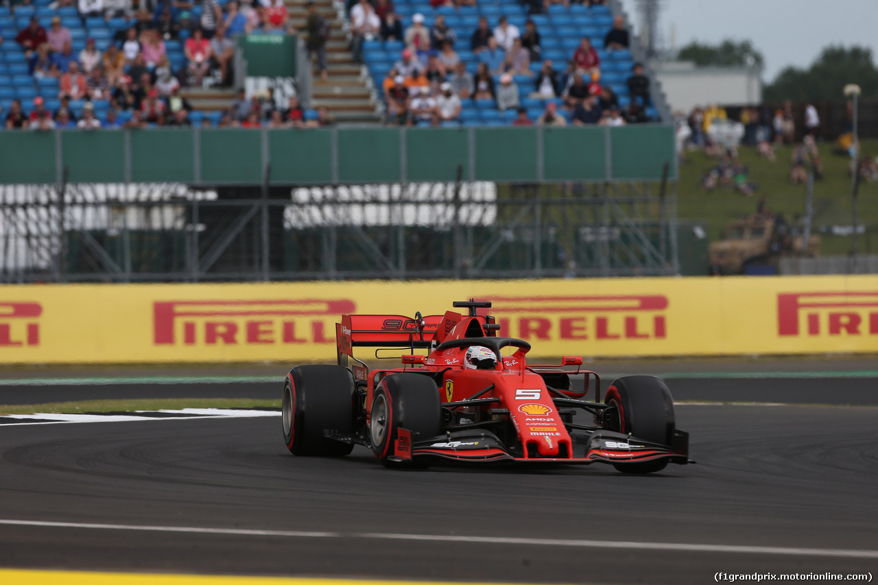 GP GRAN BRETAGNA, 12.07.2019- Prove Libere 1, Sebastian Vettel (GER) Ferrari SF90