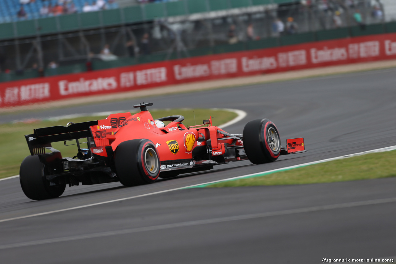 GP GRAN BRETAGNA, 12.07.2019- Prove Libere 1, Sebastian Vettel (GER) Ferrari SF90