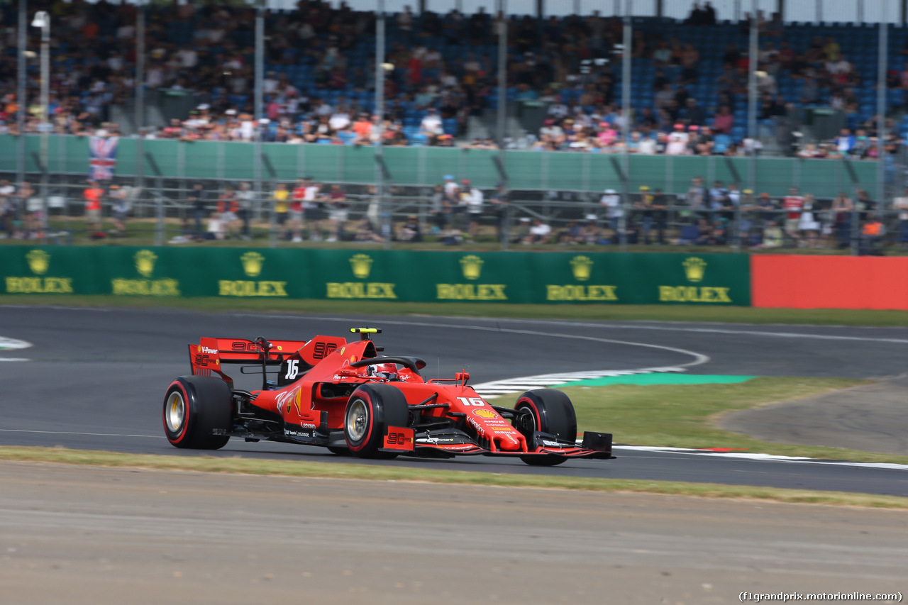 GP GRAN BRETAGNA, 12.07.2019- Prove Libere 1, Charles Leclerc (MON) Ferrari SF90