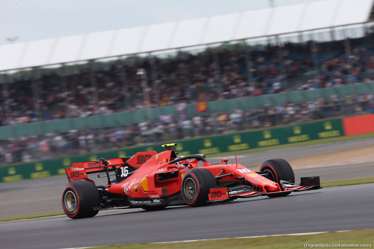 GP GRAN BRETAGNA, 12.07.2019- Prove Libere 1, Charles Leclerc (MON) Ferrari SF90