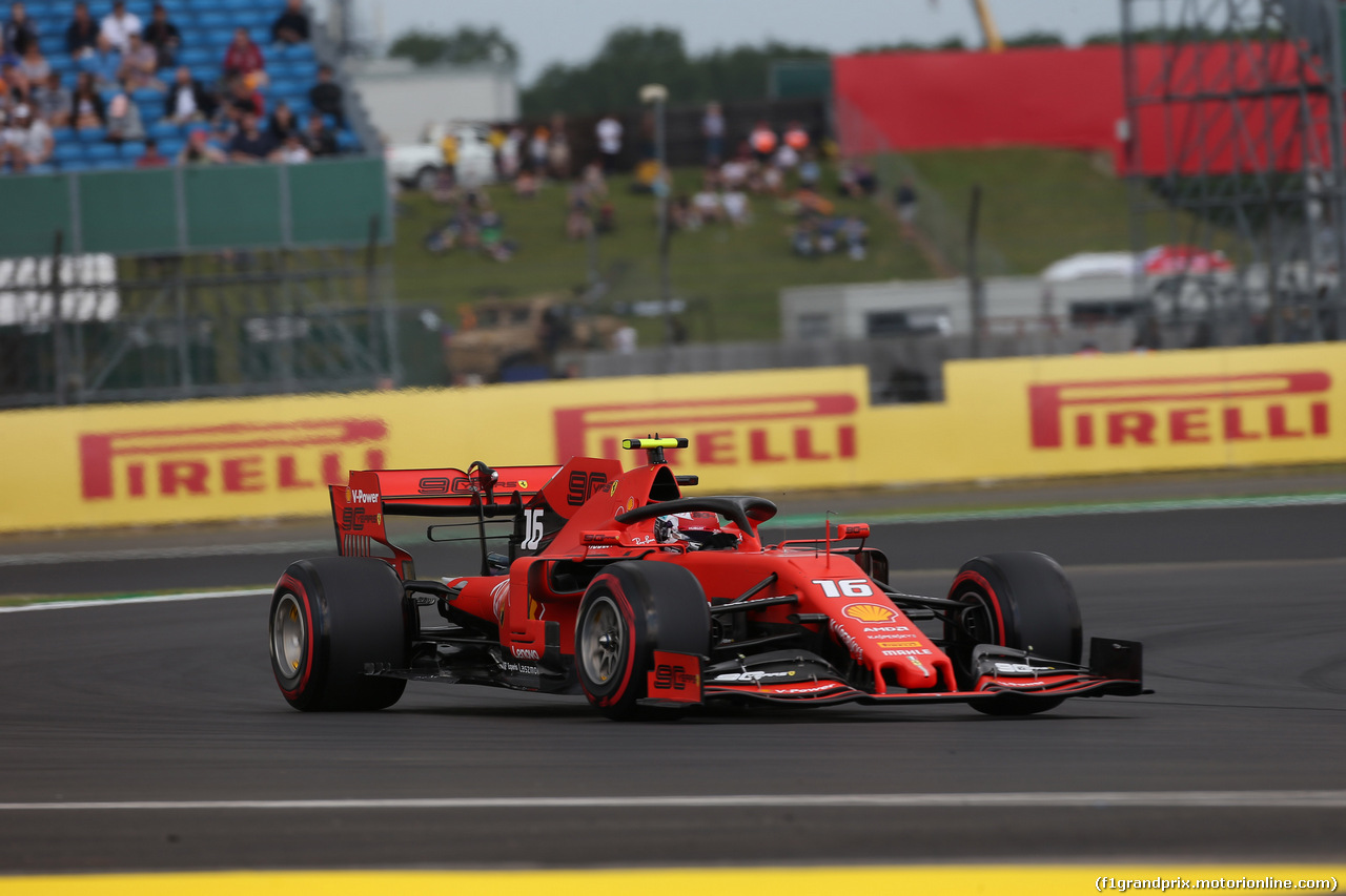 GP GRAN BRETAGNA, 12.07.2019- Prove Libere 1, Charles Leclerc (MON) Ferrari SF90