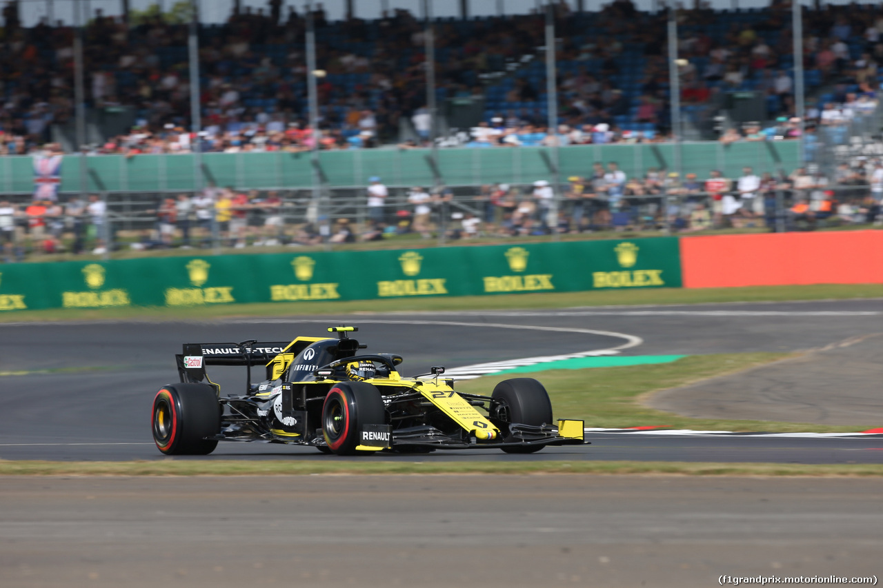 GP GRAN BRETAGNA, 12.07.2019- Prove Libere 1, Nico Hulkenberg (GER) Renault Sport F1 Team RS19