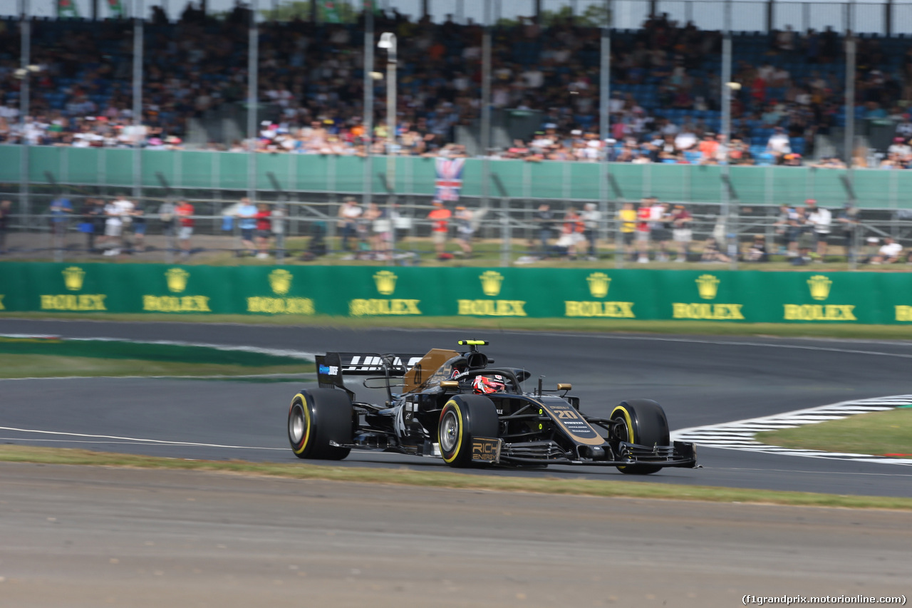 GP GRAN BRETAGNA, 12.07.2019- Prove Libere 1, Kevin Magnussen (DEN) Haas F1 Team VF-19