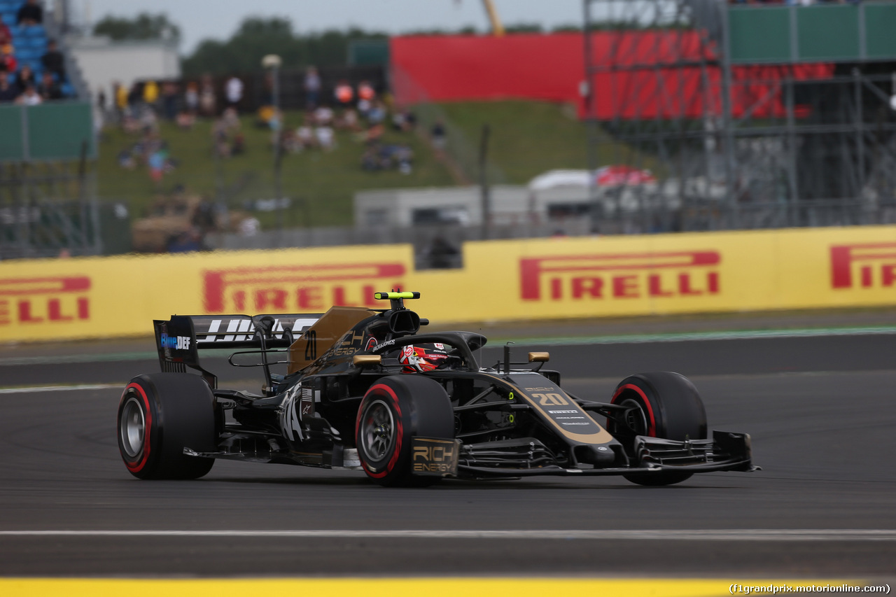 GP GRAN BRETAGNA, 12.07.2019- Prove Libere 1, Kevin Magnussen (DEN) Haas F1 Team VF-19