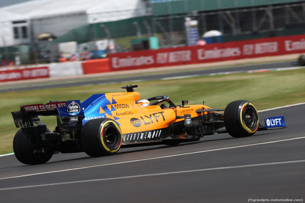 GP GRAN BRETAGNA, 12.07.2019- Prove Libere 1, Carlos Sainz Jr (ESP) Mclaren F1 Team MCL34