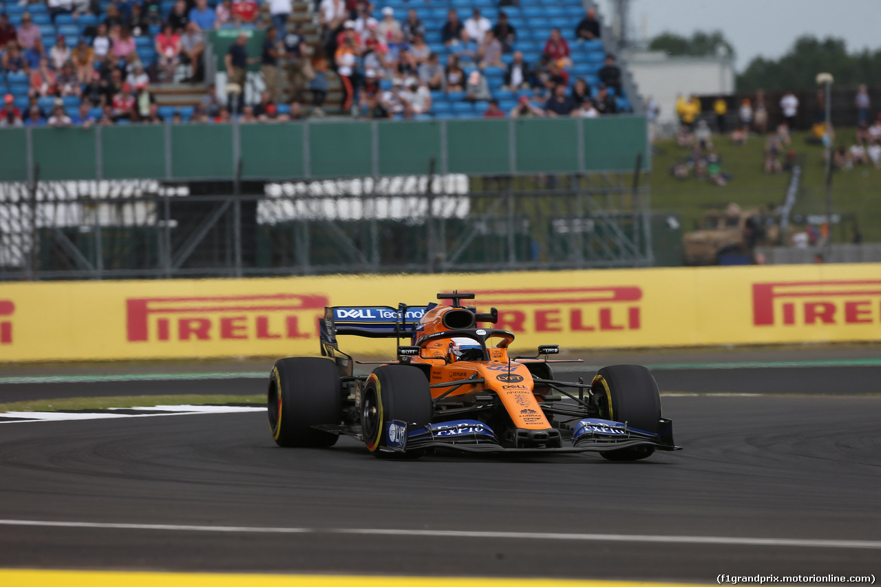 GP GRAN BRETAGNA, 12.07.2019- Prove Libere 1, Carlos Sainz Jr (ESP) Mclaren F1 Team MCL34