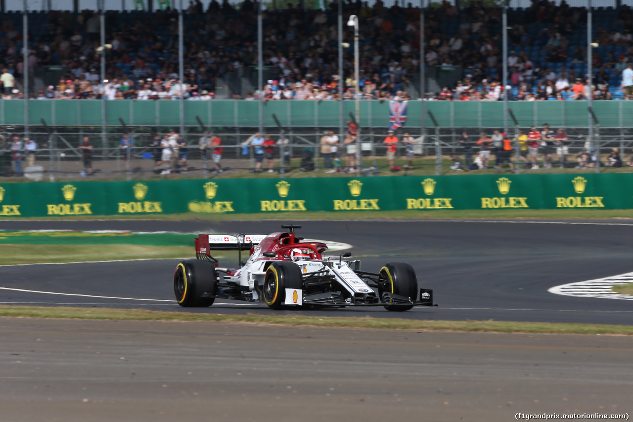 GP GRAN BRETAGNA, 12.07.2019- Prove Libere 1, Kimi Raikkonen (FIN) Alfa Romeo Racing C38