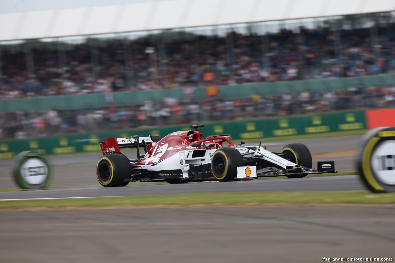 GP GRAN BRETAGNA, 12.07.2019- Prove Libere 1, Kimi Raikkonen (FIN) Alfa Romeo Racing C38