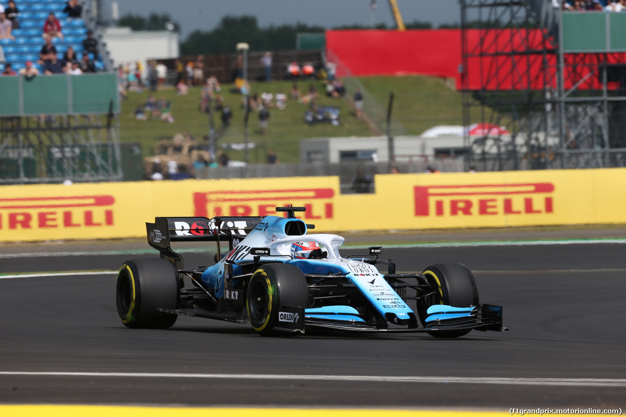 GP GRAN BRETAGNA, 12.07.2019- Prove Libere 1, George Russell (GBR) Williams F1 FW42