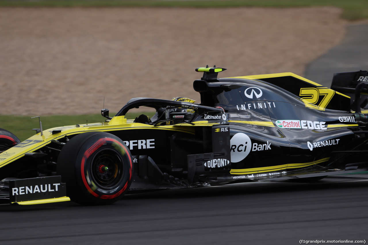 GP GRAN BRETAGNA, 12.07.2019- Prove Libere 1, Nico Hulkenberg (GER) Renault Sport F1 Team RS19