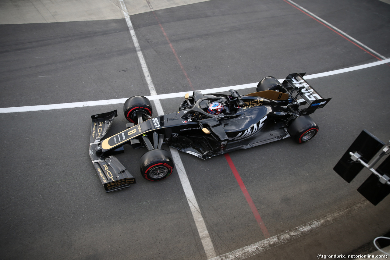 GP GRAN BRETAGNA, 12.07.2019- Prove Libere 1, Romain Grosjean (FRA) Haas F1 Team VF-19