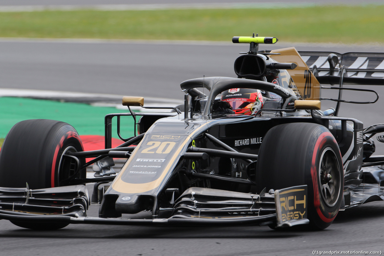 GP GRAN BRETAGNA, 12.07.2019- Prove Libere 1, Kevin Magnussen (DEN) Haas F1 Team VF-19