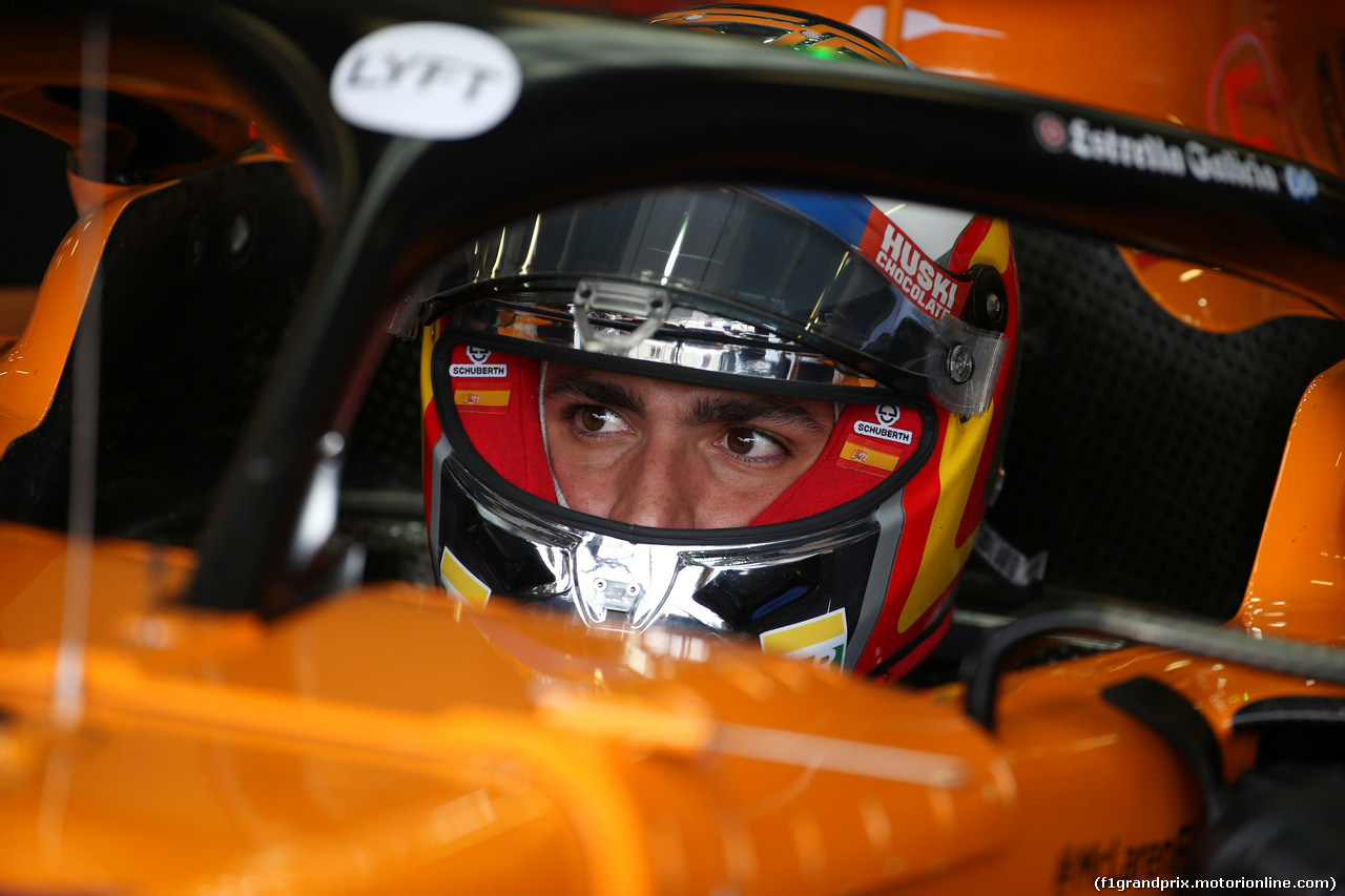 GP GRAN BRETAGNA, 12.07.2019- Prove Libere 1, Carlos Sainz Jr (ESP) Mclaren F1 Team MCL34