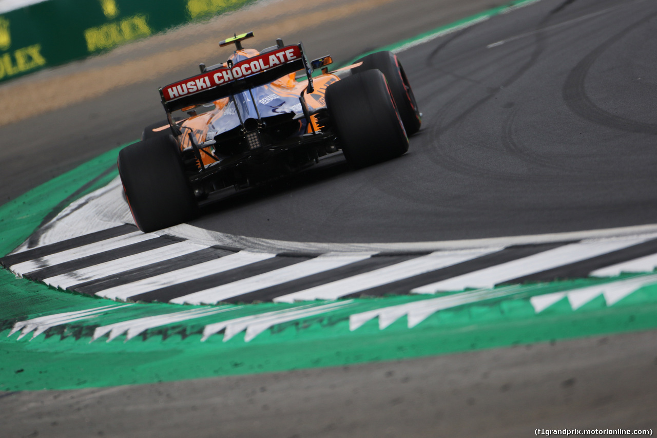 GP GRAN BRETAGNA, 12.07.2019- Prove Libere 1, Lando Norris (GBR) Mclaren F1 Team MCL34