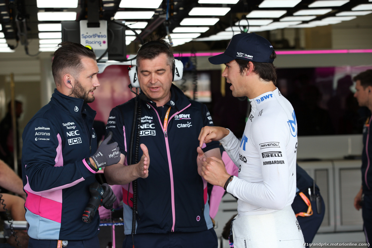 GP GRAN BRETAGNA, 12.07.2019- Prove Libere 1, Lance Stroll (CDN) Racing Point F1 RP19