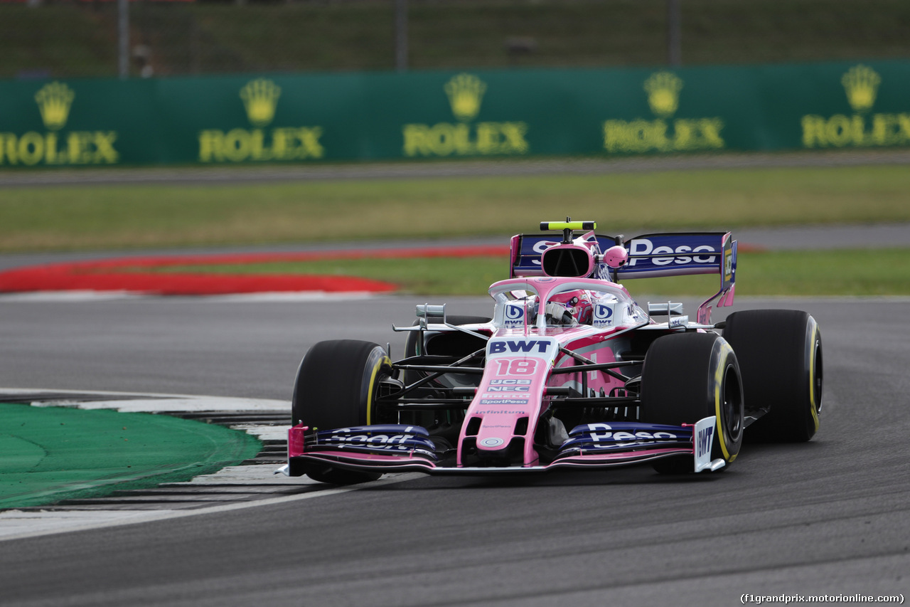 GP GRAN BRETAGNA, 12.07.2019- Prove Libere 1, Lance Stroll (CDN) Racing Point F1 RP19