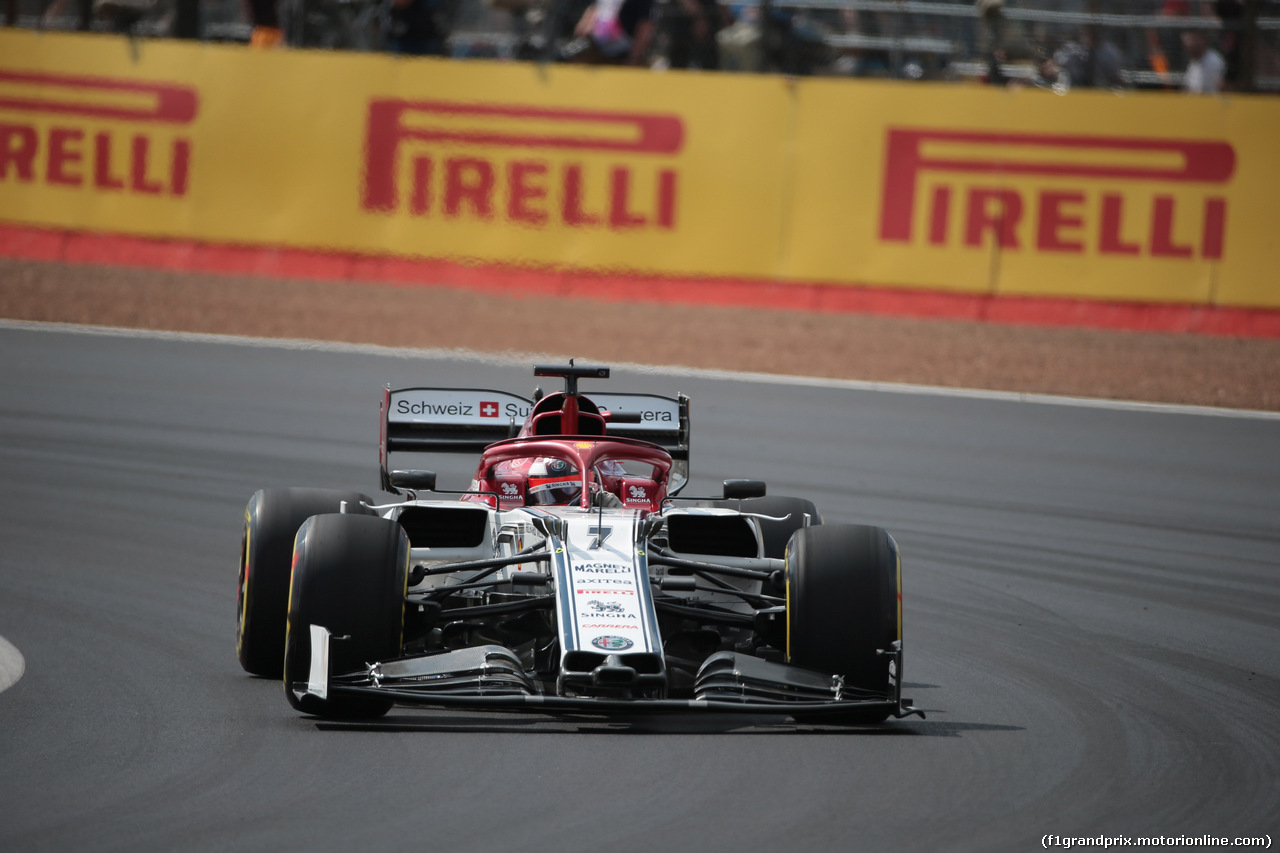GP GRAN BRETAGNA, 12.07.2019- Prove Libere 1, Kimi Raikkonen (FIN) Alfa Romeo Racing C38