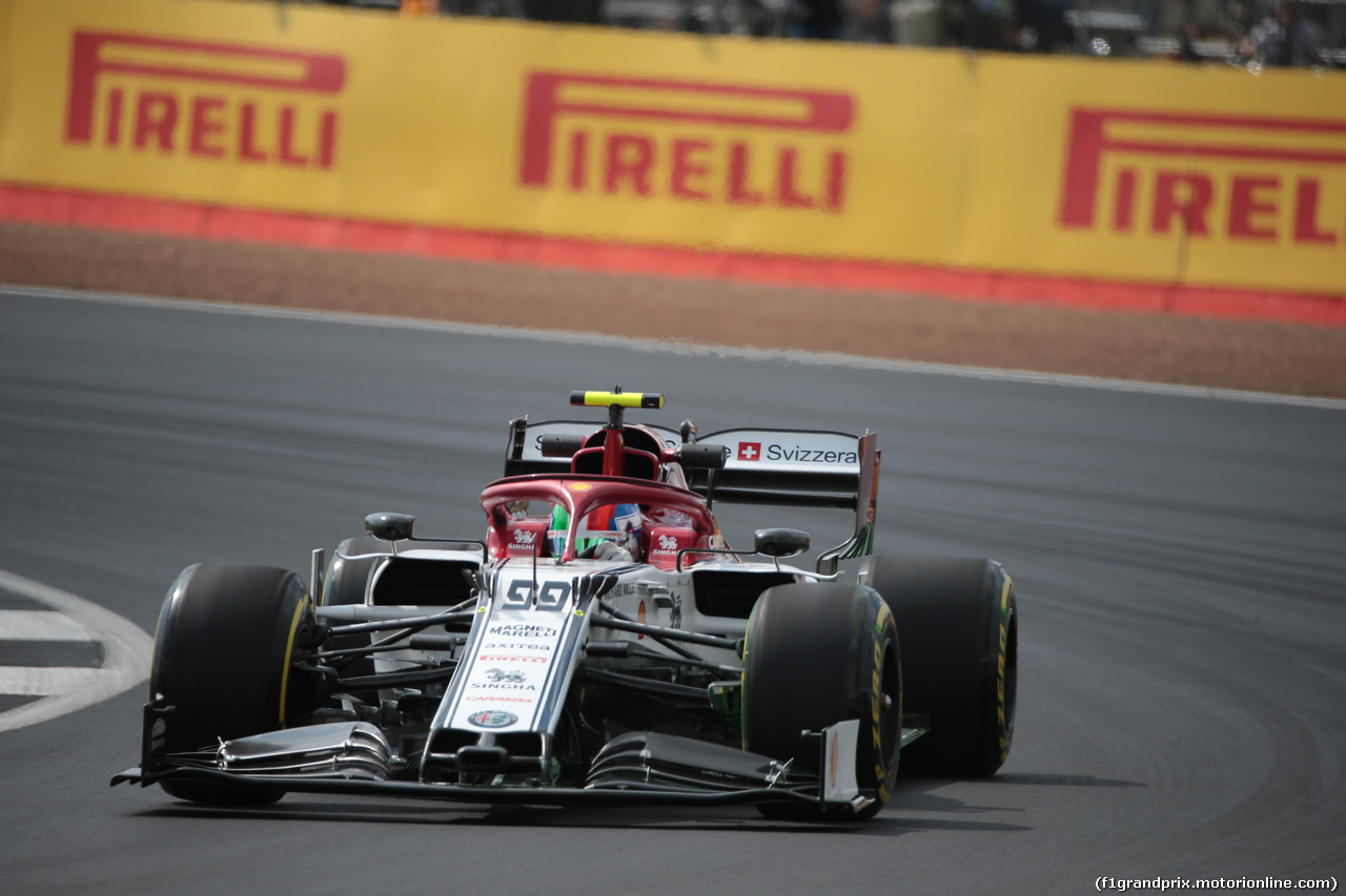 GP GRAN BRETAGNA, 12.07.2019- Prove Libere 1, Antonio Giovinazzi (ITA) Alfa Romeo Racing C38