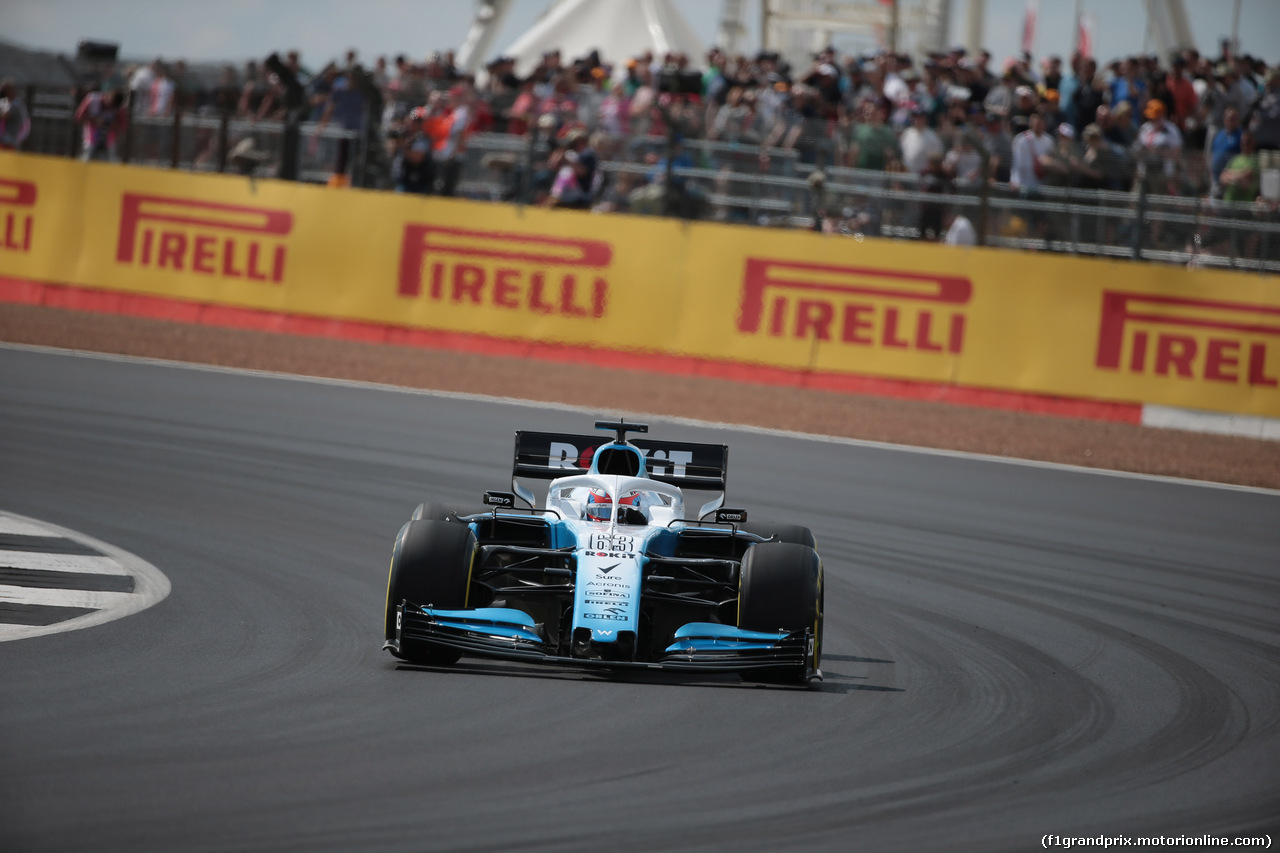 GP GRAN BRETAGNA, 12.07.2019- Prove Libere 1, George Russell (GBR) Williams F1 FW42