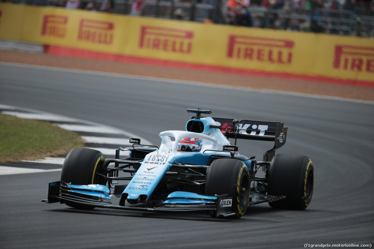 GP GRAN BRETAGNA, 12.07.2019- Prove Libere 1, George Russell (GBR) Williams F1 FW42