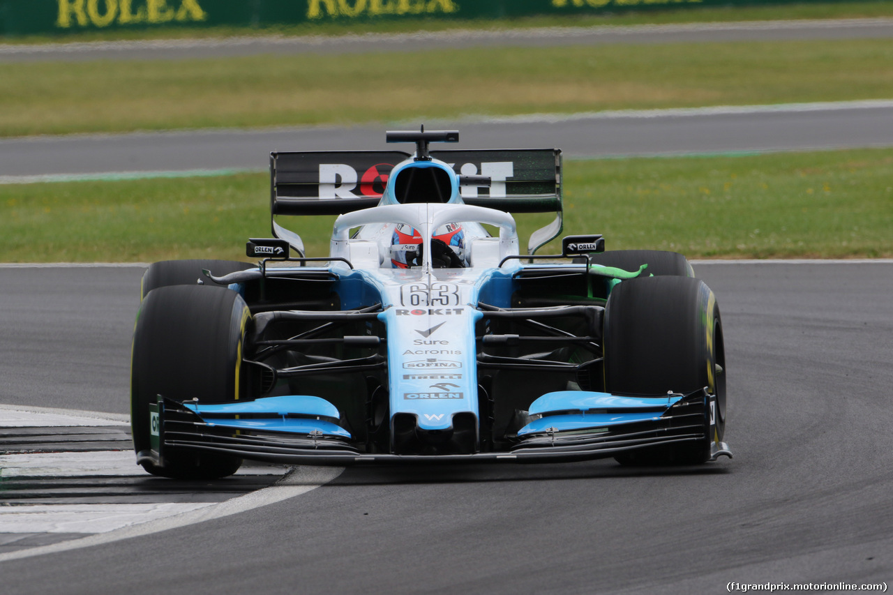 GP GRAN BRETAGNA, 12.07.2019- Prove Libere 1, George Russell (GBR) Williams F1 FW42