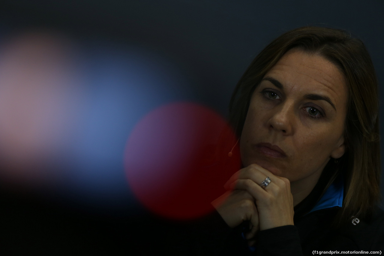 GP GRAN BRETAGNA, 12.07.2019- Venerdi' Official Fia press conference, Claire Williams (GBR) Williams Deputy Team Principal