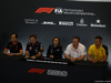 GP GRAN BRETAGNA, 12.07.2019- Venerdi' Official Fia press conference, L to R Toyoharu Tanabe (JPN) Honda Racing F1 Technical Director; Christian Horner (GBR) Red Bull Racing Team Principal; Claire Williams (GBR) Williams Racing Deputy Team Principal; Zak Brown (USA) McLaren Executive Director; Marcin Budkowski (POL) Renault F1 Team Executive Directo