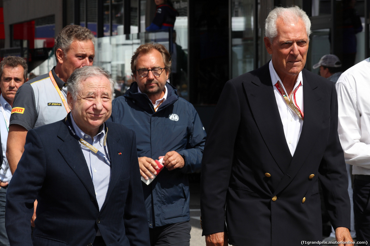 GP ITALIA, 08.09.2019 - Jean Todt (FRA), President FIA e Marco Tronchetti Provera (ITA), Pirelli Vice President e CEO