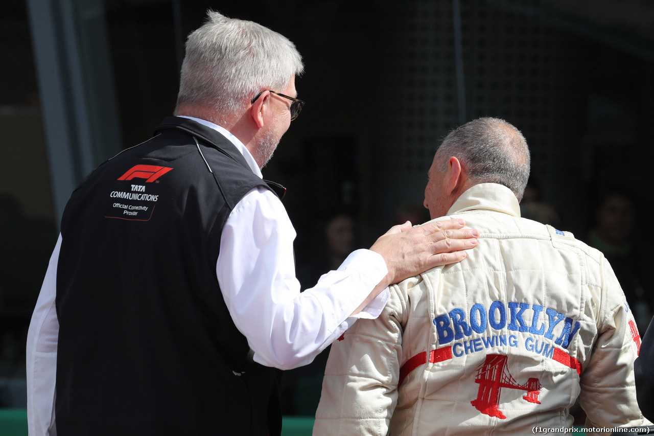 GP ITALIA, 08.09.2019 - Ross Brawn (GBR) Formula One Managing Director of Motorsports e Jody Scheckter (RSA)
